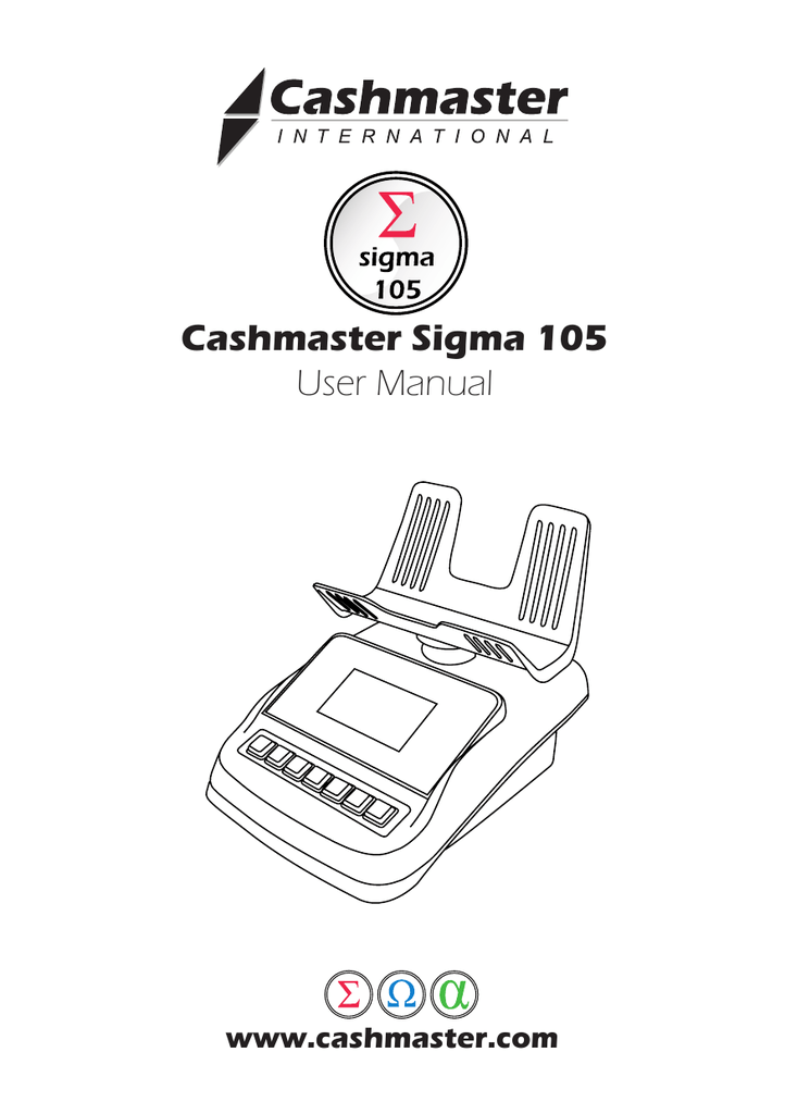 Cashmaster Sigma 105 User manual Manualzz