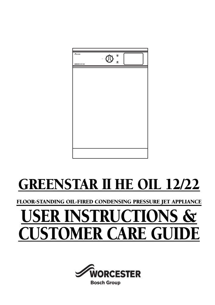 Bosch Appliances Boiler 28i Junior User Guide Manualsonline Com