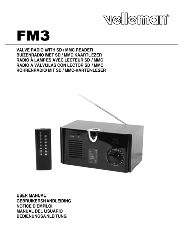 Velleman FM3 User manual | Manualzz