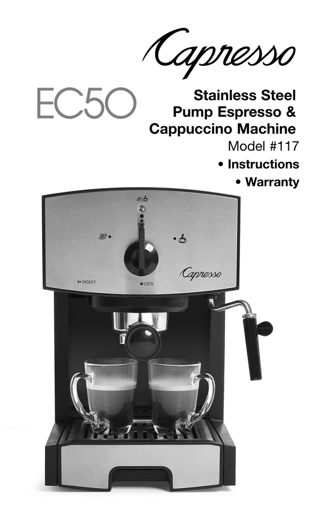 Capresso 117.05 Semi-Automatic Espresso 