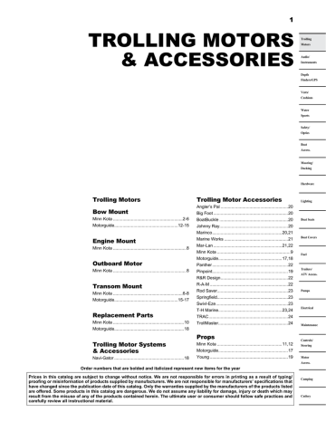 motorguide replacement parts catalog