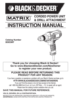 Black+Decker BDEDMT Matrix 4 Amp 3/8 in. Corded Drill and Driver