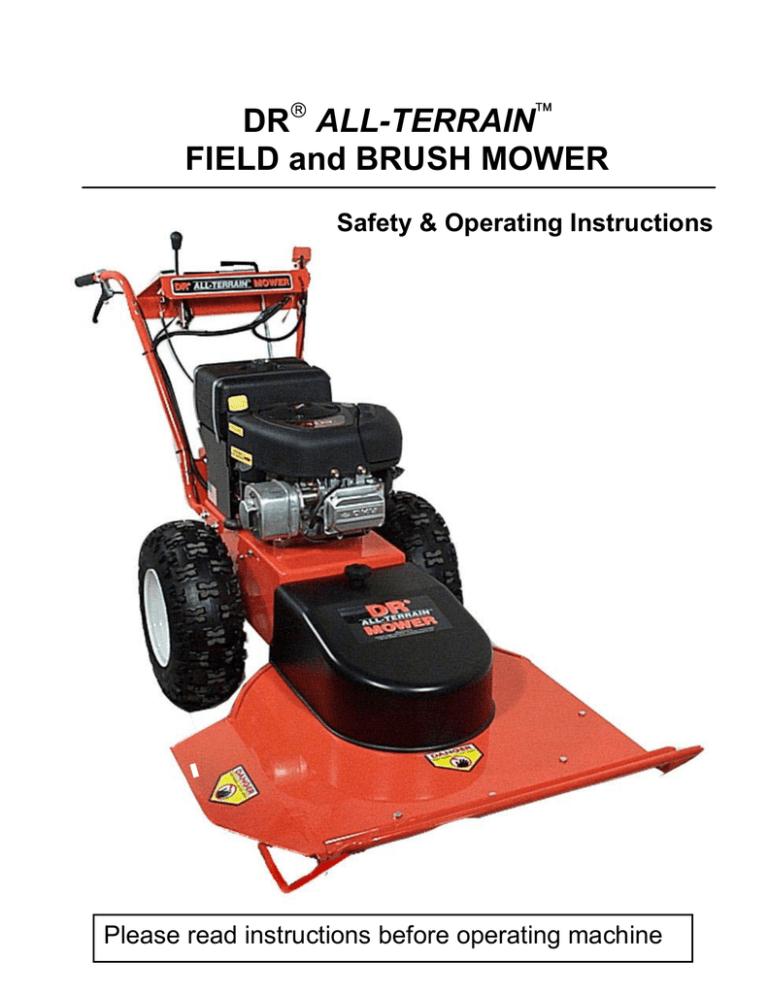 Dr Brush Mower 17 Hp Kawasaki Manual