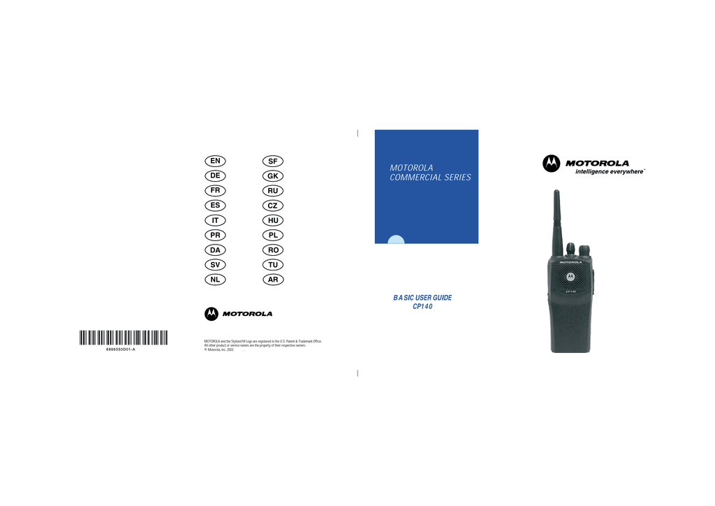 Motorola cp140 manual