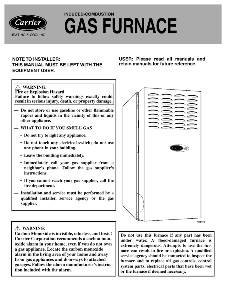 Carrier Weathermaker 8000 Operating Instructions Manualzz