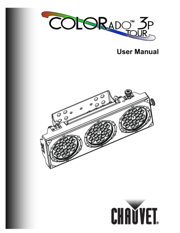 Chauvet Colorado 3p User Manual Manualzz