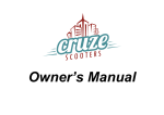Cruze Scooters Adventure Owner`s manual