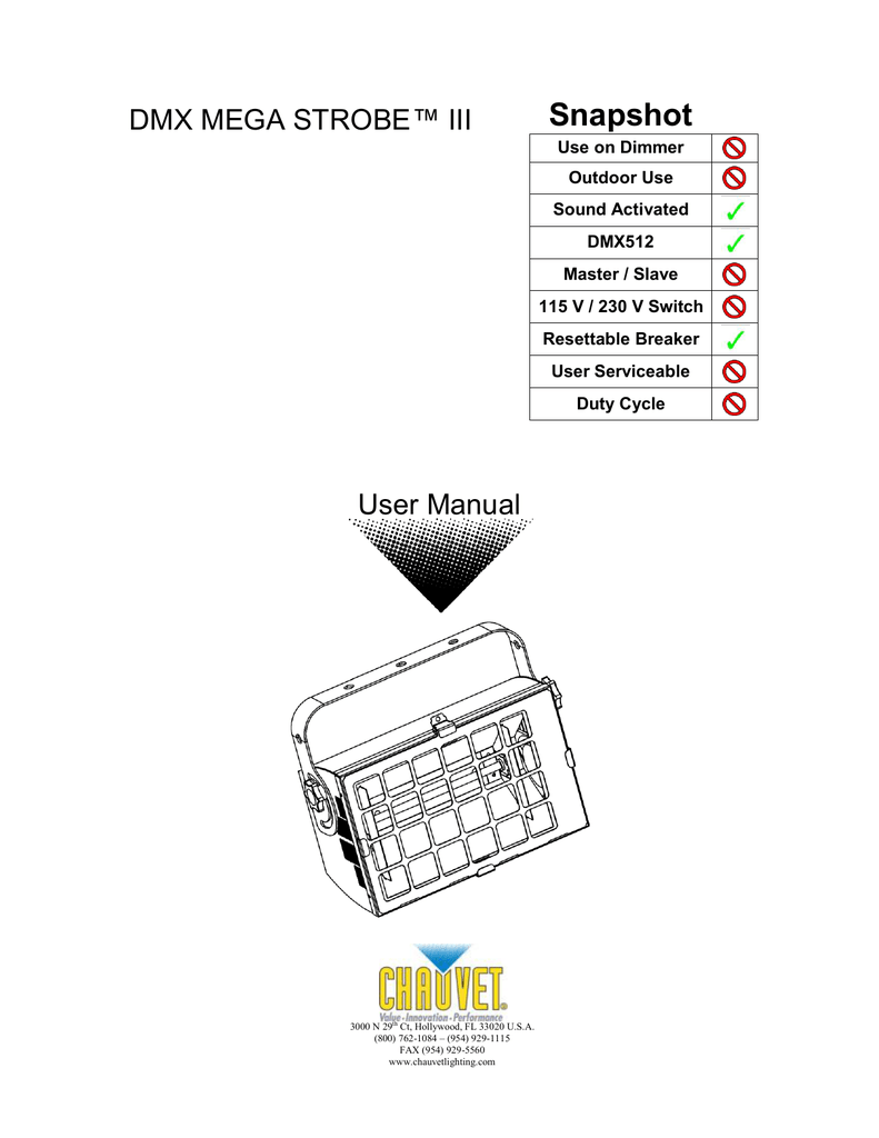 Dmx512 Address Chart