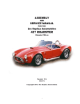 Era Replica Automobiles 427 ROADSTER Service Manual