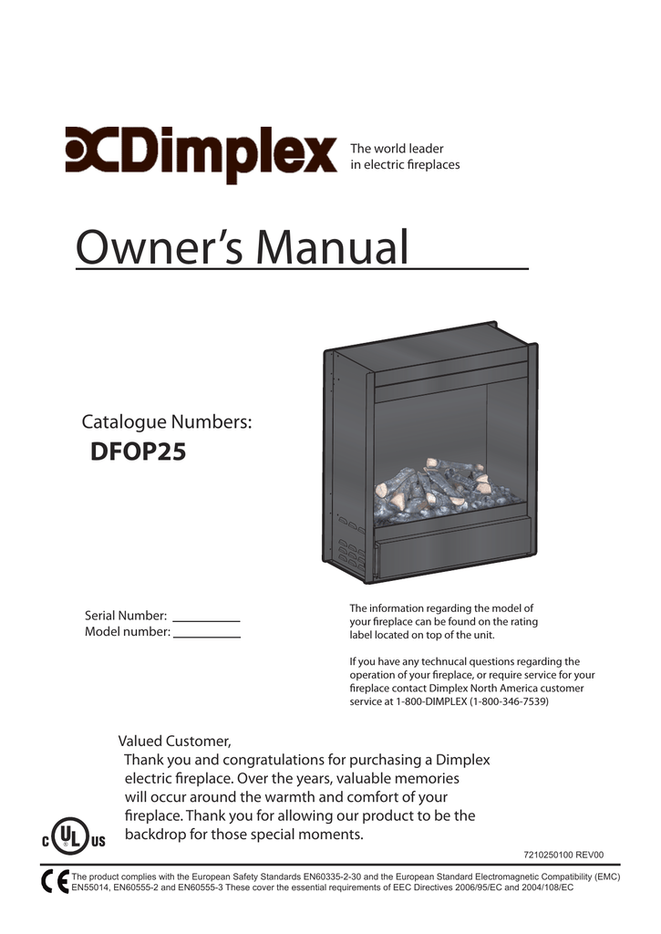 Dimplex Electric Fireplace Manual