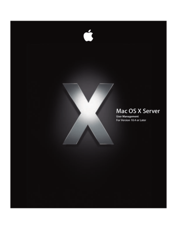 Apple | Mac OS X Server Print Service Administration For Version 10.4 or Later | User manual | Mac OS X Server 10.4 User Management Admin (Manual) | Manualzz