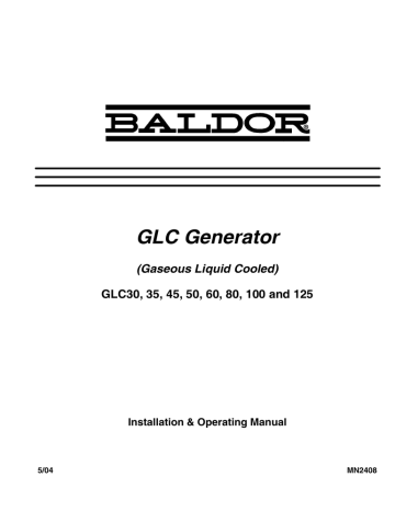 Baldor GLC60 Installation & Operating Manual | Manualzz