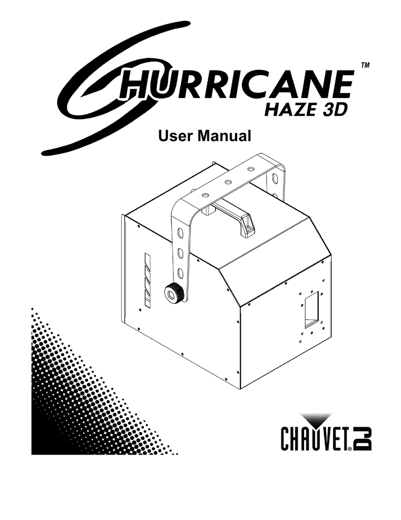 Chauvet Hurricane haze User manual | Manualzz