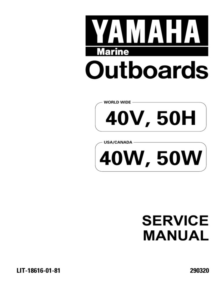 Yamaha 40v User Manual Manualzz