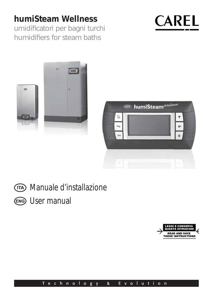 CAREL Cilindro Umidificatore Elettrodi Immersi Trifase 400V BL0T2C00H0 1-8 KG//H