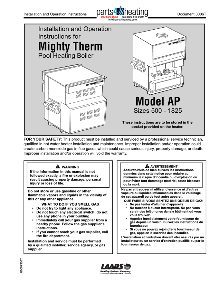 Mighty Therm AP Troubleshooting guide | Manualzz