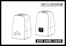 Air-O-Swiss AOS U600 - Instruction manual, User manual | manualzz.com