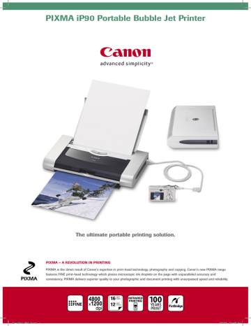 Canon Pixma Ip90 Printer User Manual Manualzz