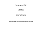 SouthernLINC i576 Phone User's Guide