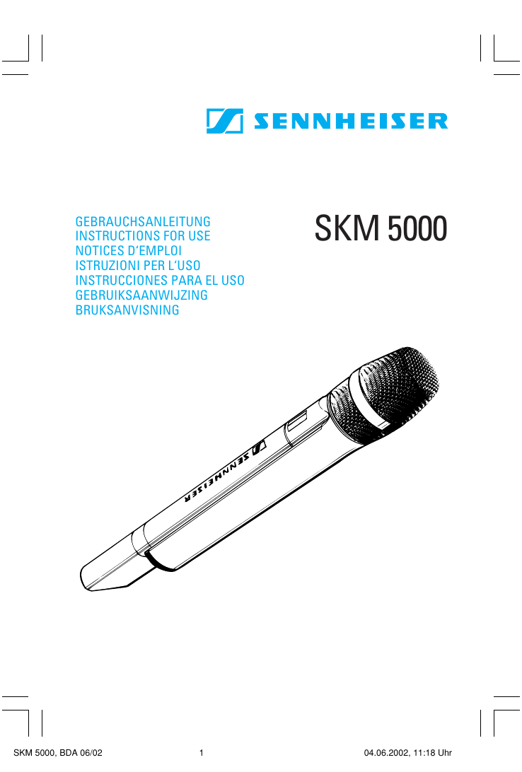 Sennheiser SKM 5000 Owner's Manual | Manualzz
