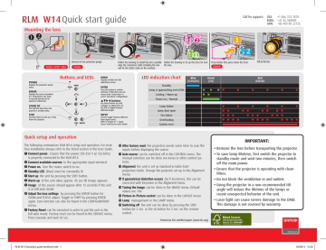 Barco RLM-W14 Quick Start Guide | Manualzz