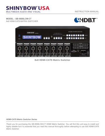 Shinybow USA SB-5688LCM-CT Instruction manual | Manualzz