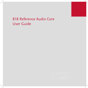 Meridian 818v2 Reference Audio Core User guide | Manualzz