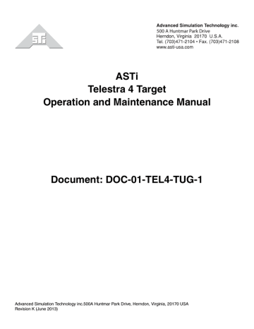 Datasheet | ASTi Telestra Technical data | Manualzz