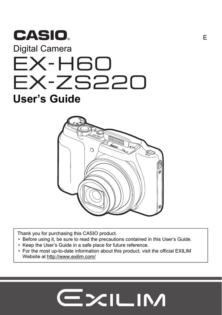 Casio EX-ZS220 Guide - Manualzz