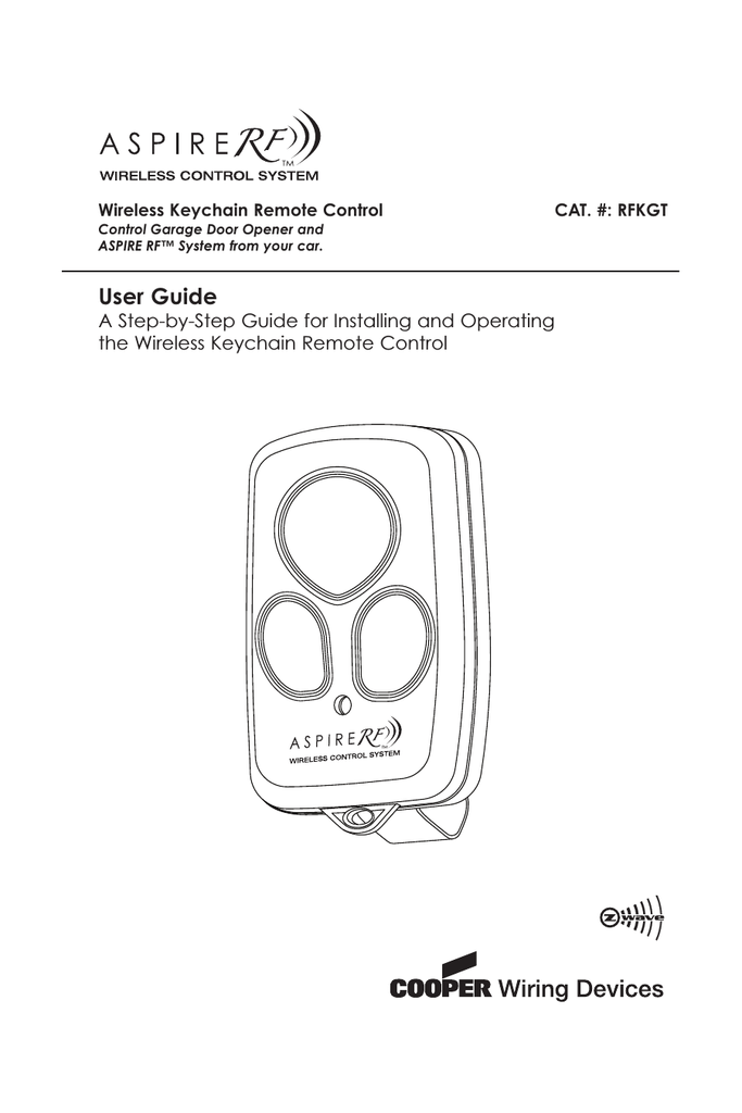 Cooper Wiring Devices Aspire Rf User Guide Manualzz Com