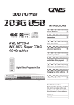 CAVS 203G USB Instructions Manual