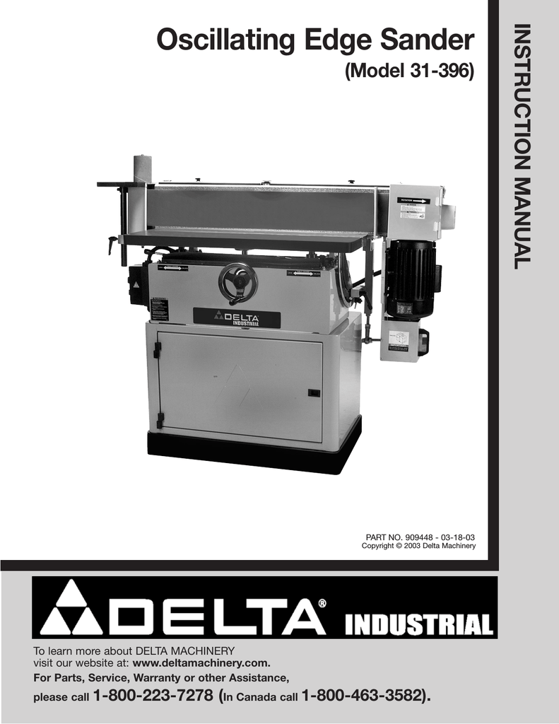 delta edge sander