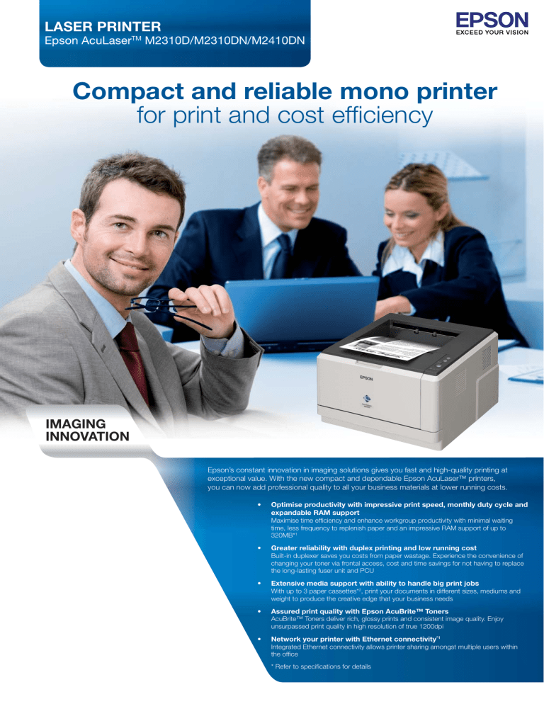 low running cost printer