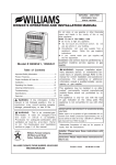 Williams Furnace Company Space Heater 0696541, 1096541 Manual