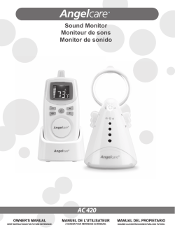 angelcare baby monitor ac420