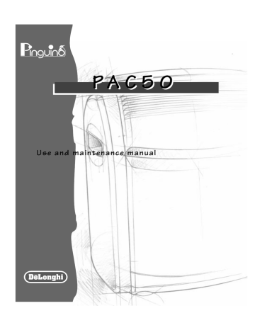 DeLonghi PAC60 Instruction manual | Manualzz