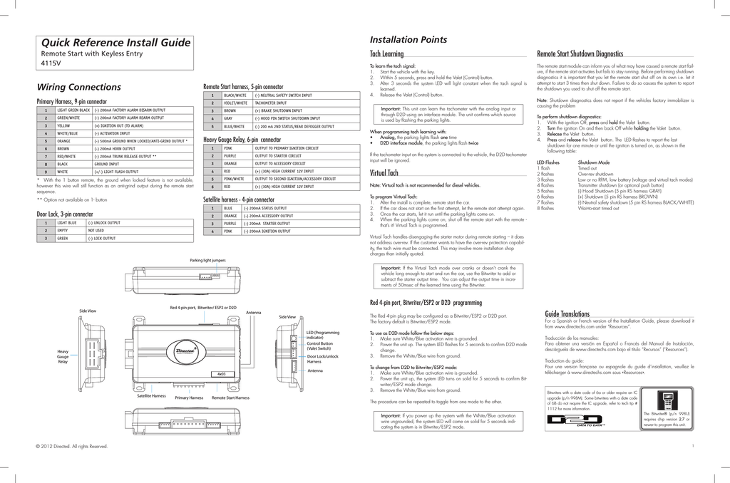 Viper 4115v Installation Guide Manualzz