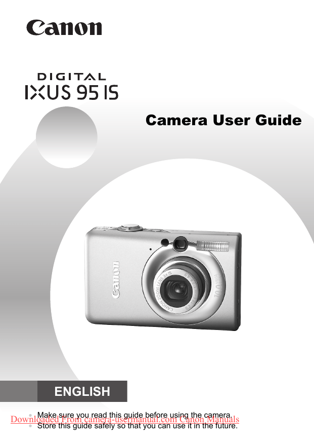 Canon Digital IXUS 95 IS User guide Manualzz