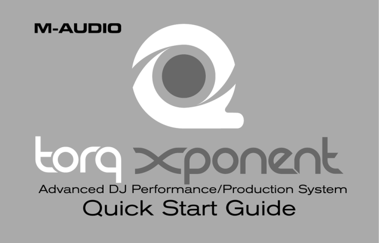 Avid Torq Xponent, Xponent User guide | Manualzz