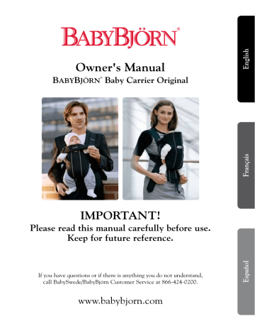 BabyBjorn Baby Carrier Air Owner's Manual | Manualzz