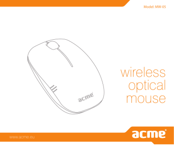 User manual | ACME	Mouse	MW-05 | Manualzz