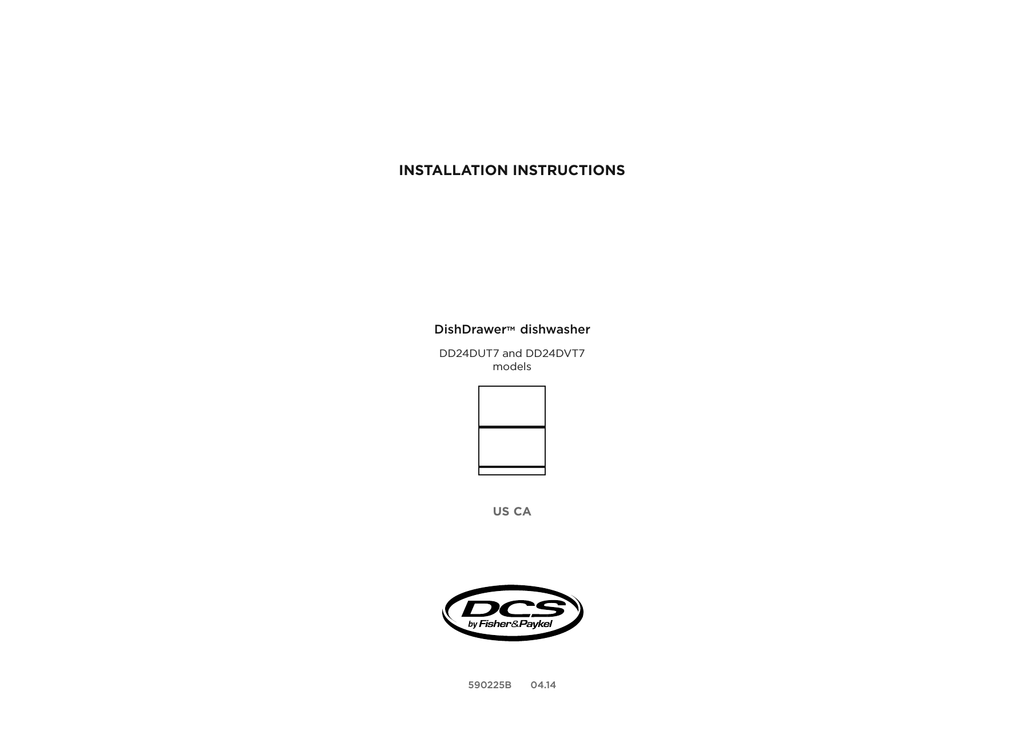 Dcs Dd24dut7 User Guide Manualzz Com