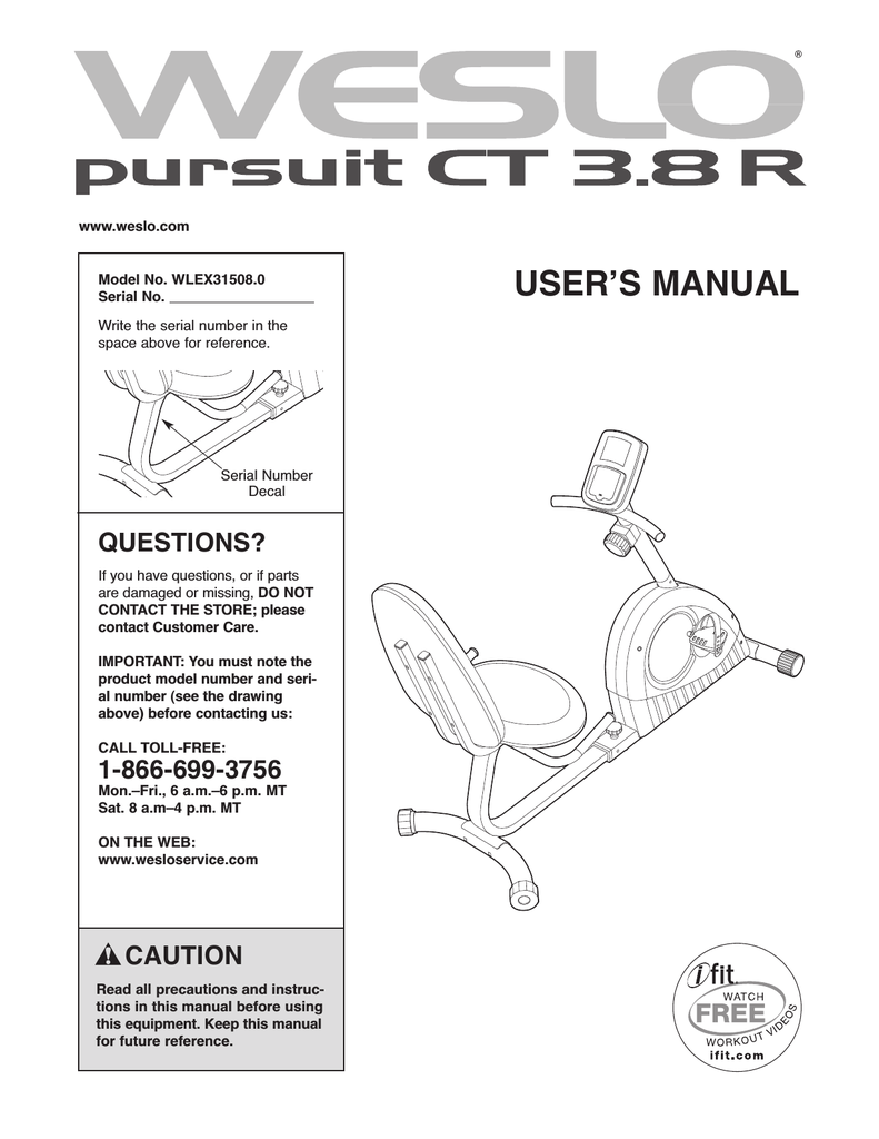 weslo pursuit 350 exercise bike