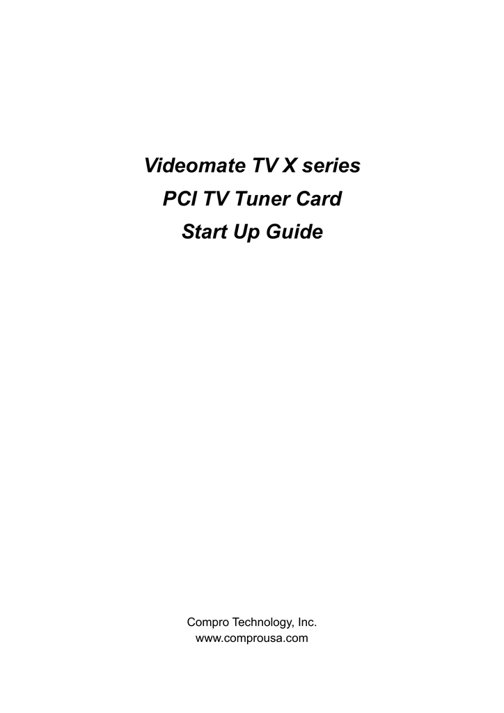 Drivers TV Card WDM TV Tuner