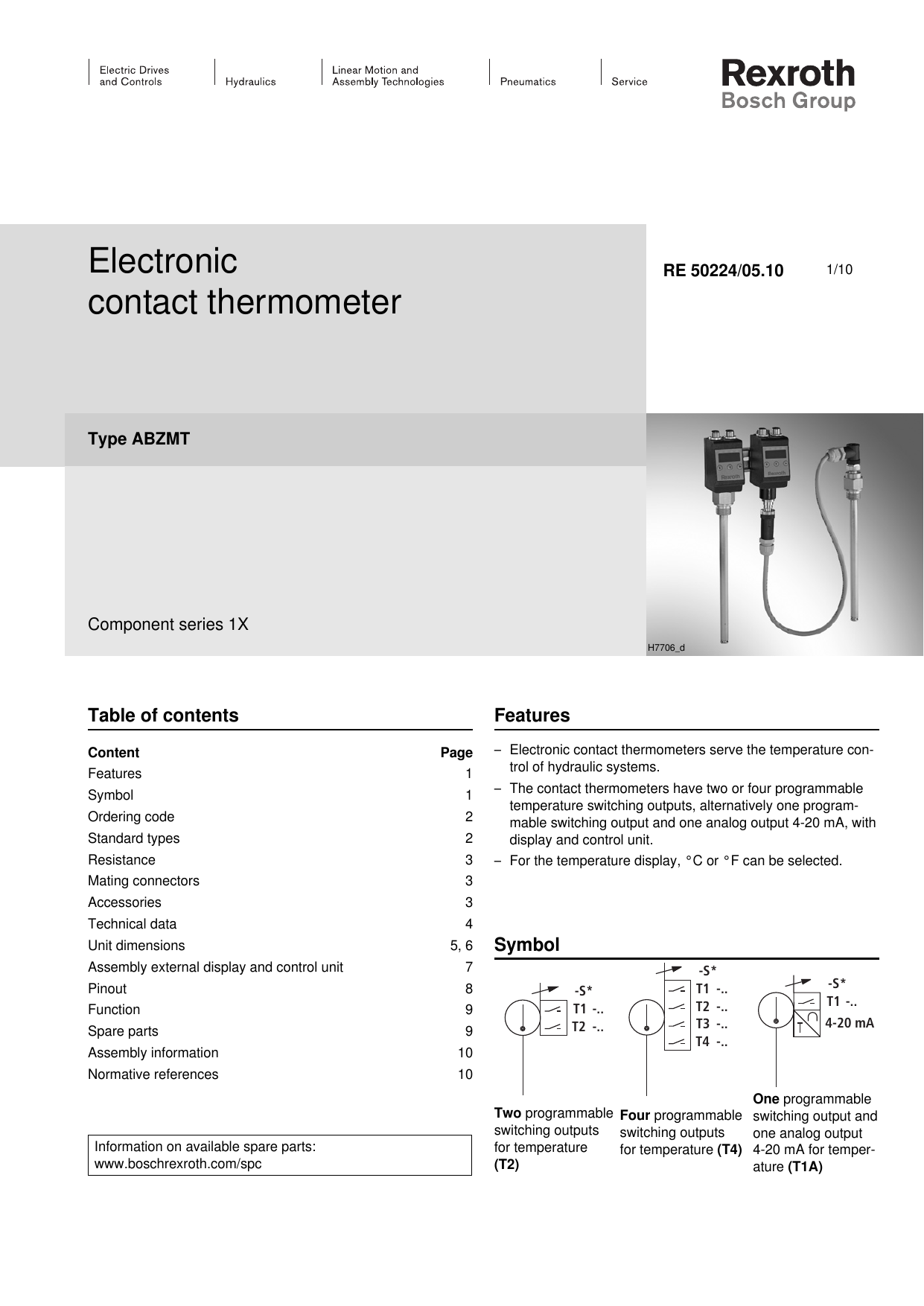 thermometer parts and function