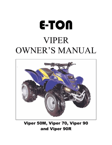 ETON Handlebar Cover Red ETON Viper 90 reverse model ATVs 2 and 4 stroke