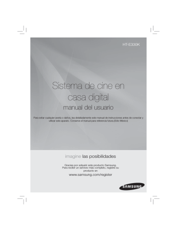 Samsung HT-E330K Manual de usuario | Manualzz