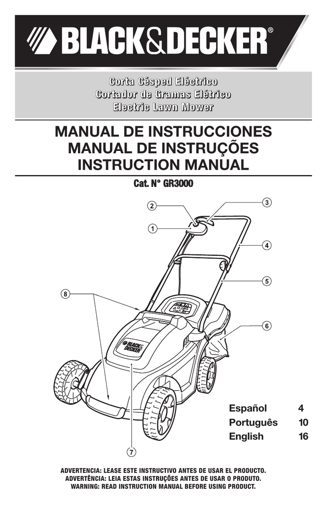 Black & Decker MM675 18 Inch Electric Mower (Type 1) Parts and Accessories  at PartsWarehouse