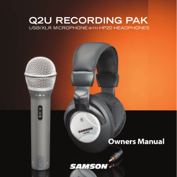 User manual | Samson Q2U Specifications | Manualzz