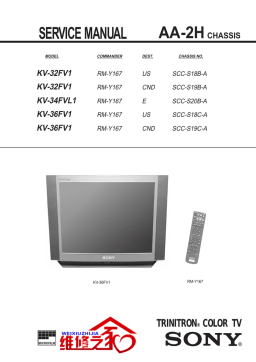 Sony TV KV-32FV1, KV-34FVL1, KV-36FV1 Service Manual